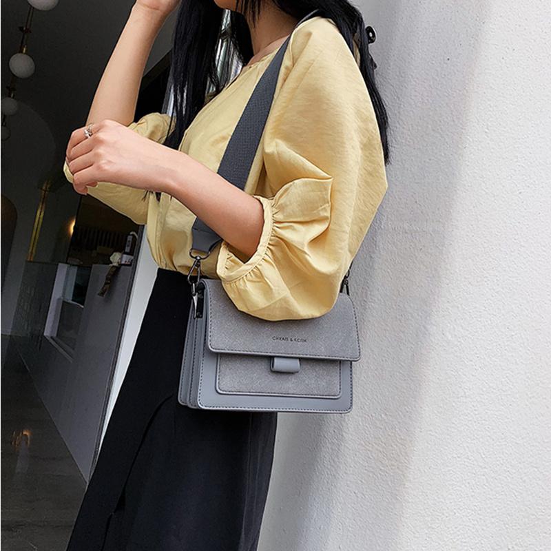 New Fashion Suede Leather Plutonium Shoulder Crossbody Bags for Women Ladies Messenger Bag