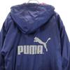 Puma 90s Hit Union Old Long Sleeve Bench Coat Navy Blue Hood Men's Used
