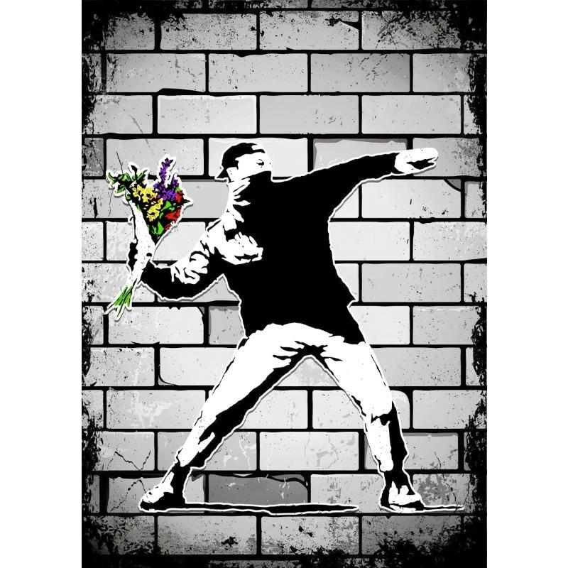 Banksy Street Graffiti Dekorativní Plátno Malba Dívka s Balónkem Sleduj Své Sny Opice Umění Plakáty Tisky Pokoj Nástěnná Dekorace