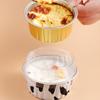 20 stycken Dessertkoppar Utan Lock Guld Aluminiumfolie Bakformar Hållare Cupcake Bakning Användningsområde Ramekin Klara Pudingkoppar