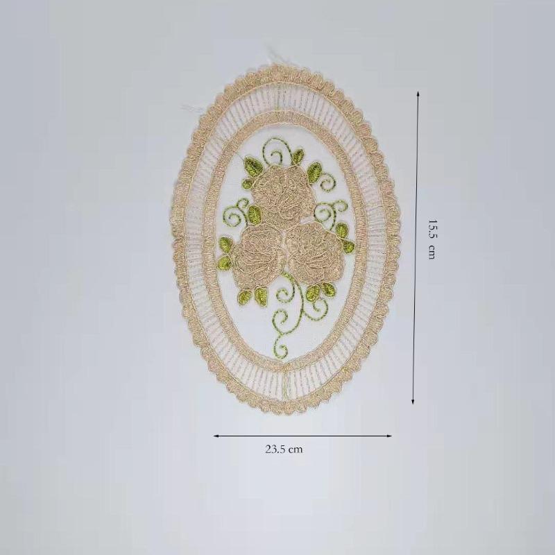 New Vintage Lace Coaster Placemat Embroidery Craft Bowls Coffee Cups Coaster European Style Fabric Anti-Scald Table Plate Mat