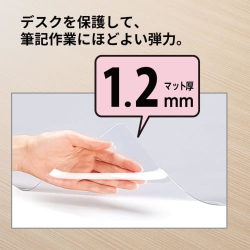 Plus Desk Mat Transparent Soft Economy Type 600 x 450mm 41-008
