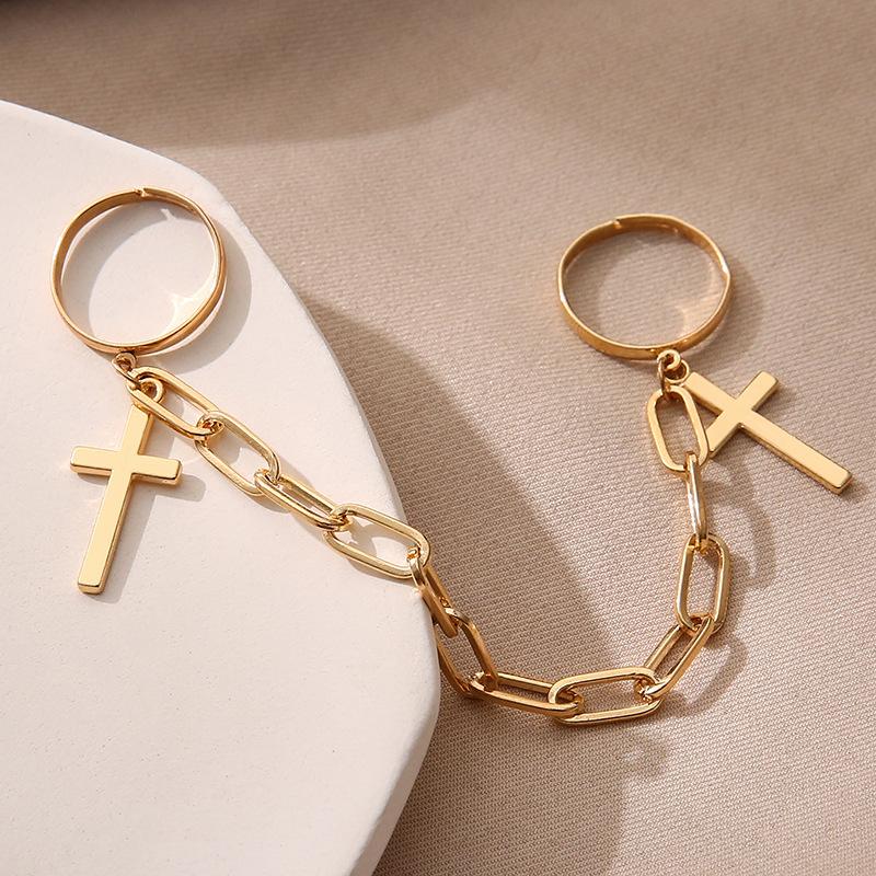 Bracelet de poignet en chaîne géométrique Punk pour femmes, ensemble de breloques, Couple Emo, bijoux à la mode, cadeaux