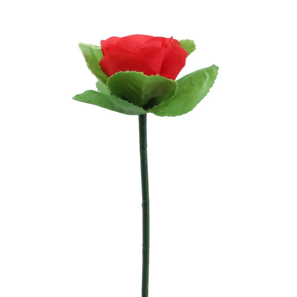 Folding Rose Appearing Magic Tricks Flower Disappear Suddenly Stage Street Performance Show Props Playthings for Adults Kids
