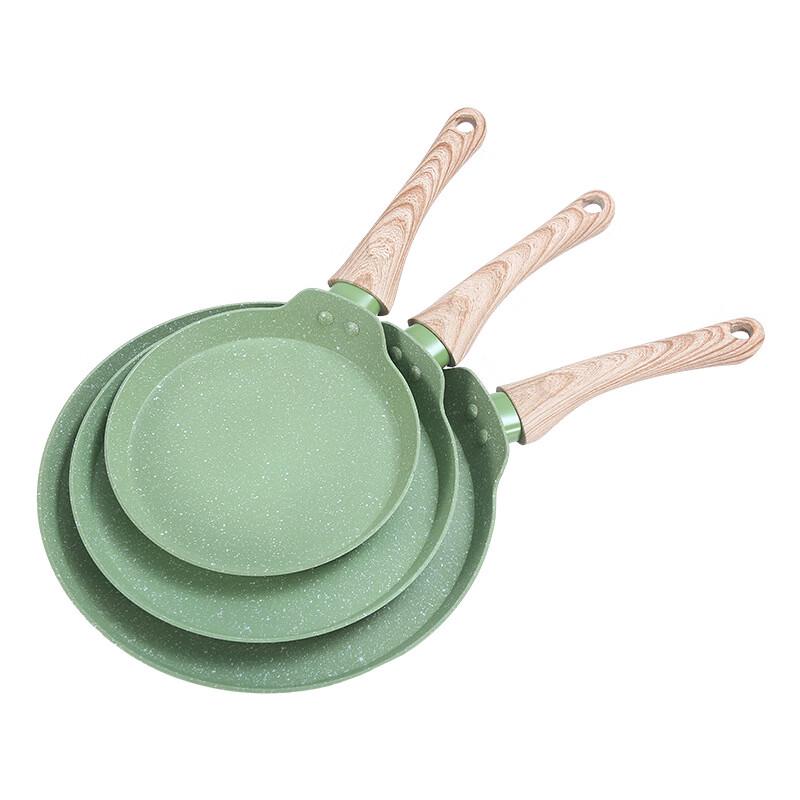 Набор японских сковородок Longhe Maifan с антипригарным покрытием из камня.