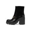 Gucci Wmns Horsebit Ankle Boot 'Black' Women's 750589 AACAT 1000