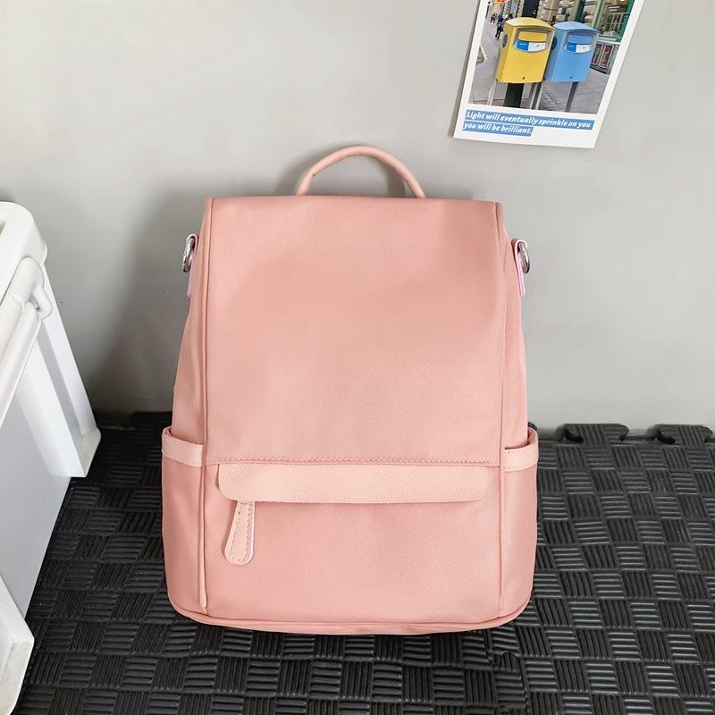 

Школьный рюкзак ins Выход на прогулку Путешествие Легкий школьный рюкзак Простой и универсальный повседневный рюкзак Рюкзак для занятий для студента колледжа розовый