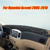 Black Leather Dashboard Cover Dash Protector Pad Mat For Hyundai Accent 2006-10