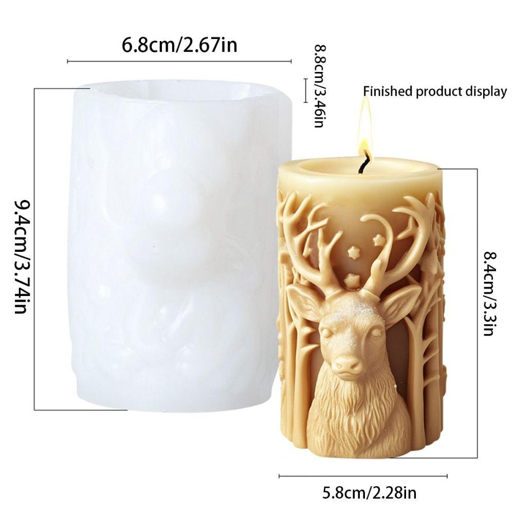 Christmas Tree Christmas Candle Mold Silicone Candle Making Tools Soap Making Mold Handmade