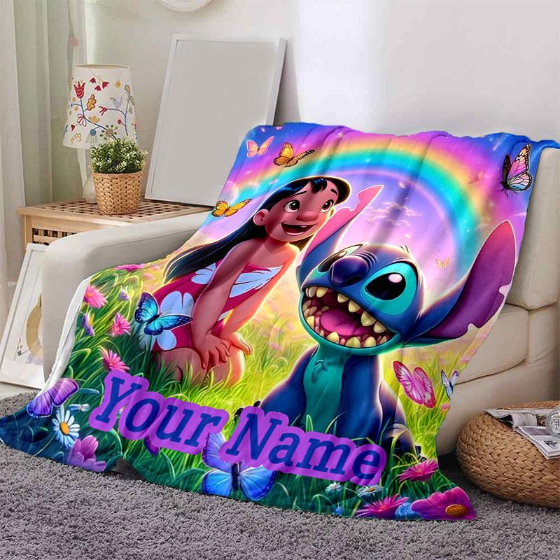 Custom 1pc Rainbow Dreams Together Blanket, Soft And Comfortable Blanket, Casual Warm, Camping Travel Blanket, Birthday Gift Q910263