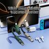 4 in 1 Key Chain Digital Display Four-in-one PD Fast Charging Cable, Suitable for Apple and Huawei Type-C 5A Mobile Phone Data C