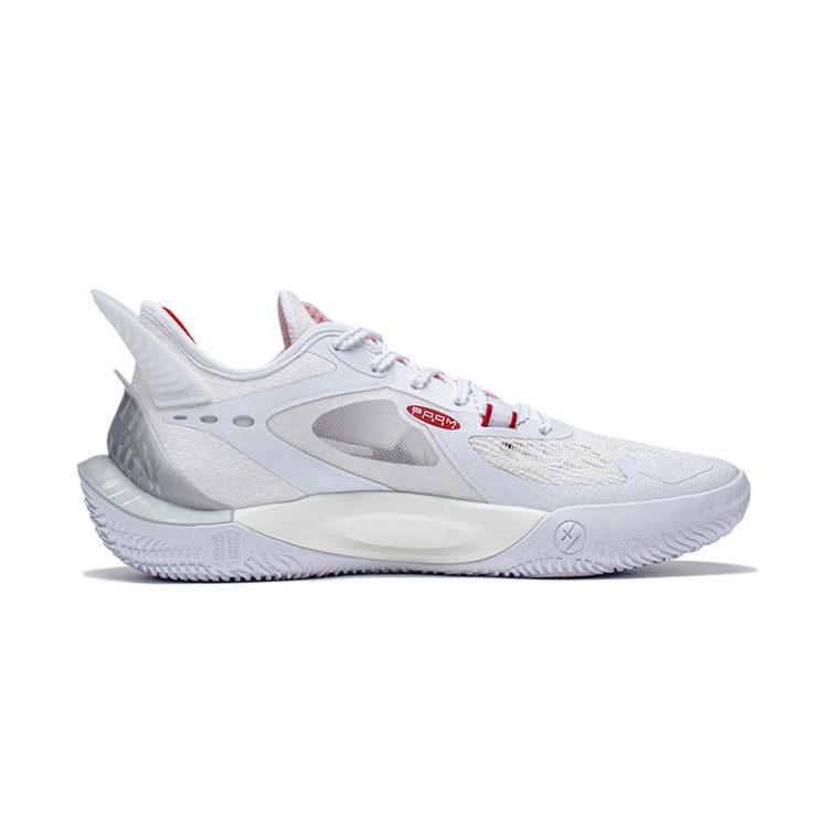 Li Ning SONIC 11 V2 Platform Cushioning Slip Resistant Low Top Basketball Shoes Men's White ABAT045-1