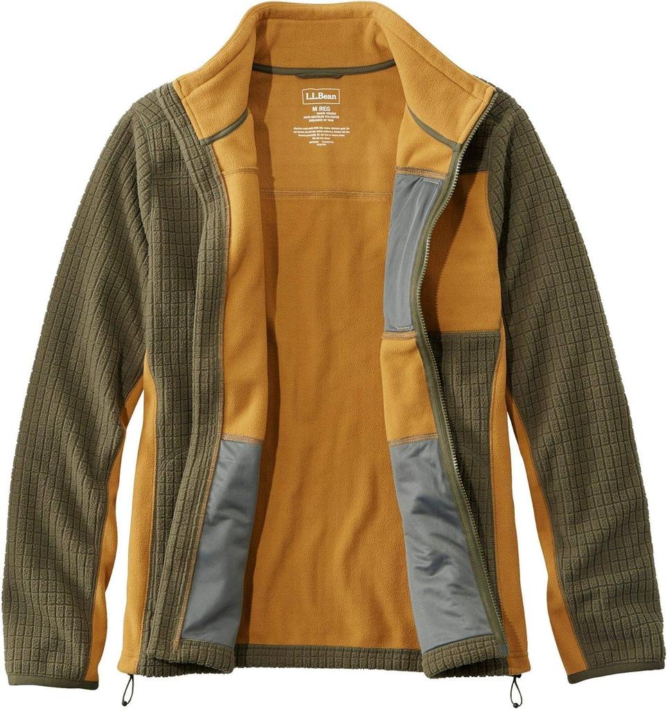 LL Bean Mountain Classic Windproof Fleece US Size 1000024443 Men's Jacket, Fit, Regular, Medium, Black,