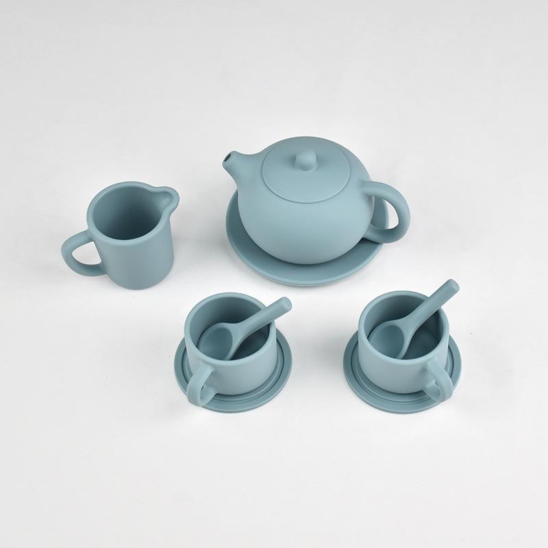 

Children S Play House Toy Set Early Education Mini Tea Set Simulation Teapot Silicone Kitchen Small Toy