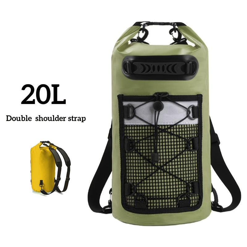Swimming PVC Pack Dry Bag Backpack for Women Men 10L 20L Waterproof Shoulder Kayak Trekking Drifting Rafting Surfing Boating Bag