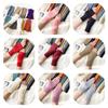 Winter, Solid Color Sleeves, Ladies, Casual and Versatile, Warm Wrist Band, Short Style, Exposed Fingers, Knitting Wool, Fried Dough Twists Gloves