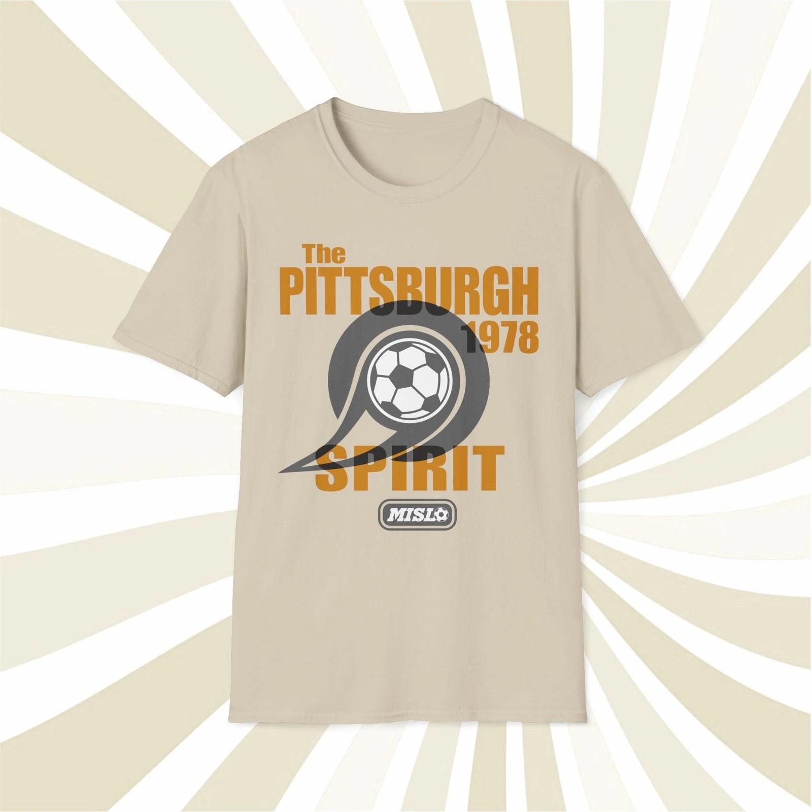 Men s and Women s T-shirts The Pittsburgh Spirit 1978 MISL Vintage Offset Printed Soccer T-Shirt XS