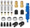 Bike Valve Core Set & Wrench Converter for Mountain and Road Repairs