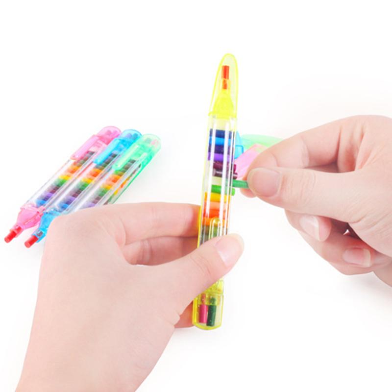 Kit 4pcs 20 Colors Crayon Pen for Children Painting