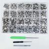 600pcs Rivets + 24-Grid Storage Box + 3 Tools