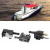 Pachet de 3 Conectori Furtun Combustibil Motor Barcă Negru Pentru Yamaha Outboard