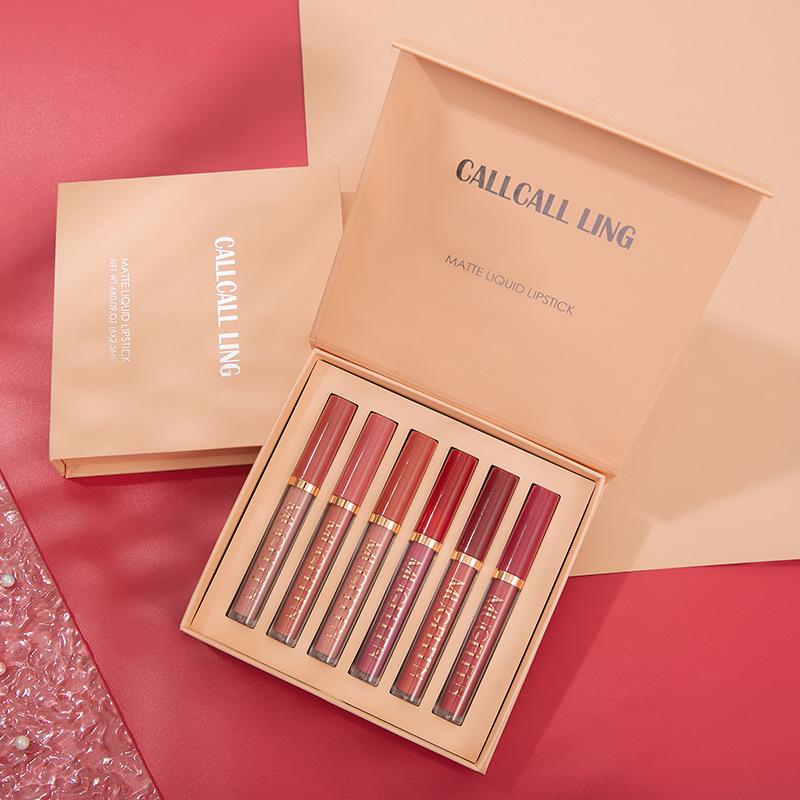 6-Piece Non-Stick Lip Gloss Set: Easy Apply for Valentine's & Mother's Day