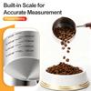 Pet Food Scoop: 1 Cup 304 Stainless Steel Cup with Long Walnut Handle - Precise Scale Dog Cat Food Measuring for Pet Feeding