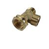 Corrosion Resistant T Type Hose Adapter 3/4Inch GHT Thread Brass Plumbing Joint Swivel Pipe Fitting Tees Easy to Install