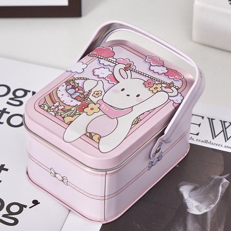 Blechdose Süßigkeitenbox Kindergeschenke Kleine Blechdose Keksdosen Tragbare Geschenkbox für Geburtstag Hochzeitsfeier Dekoration