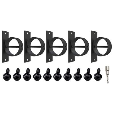5 Piezas Soporte de Cuerda con Tornillos de Cruz para Asegurar Anillos de Gota de Cuerda Soportes Soportes de Acero Inoxidable Abrazaderas de Cuerda