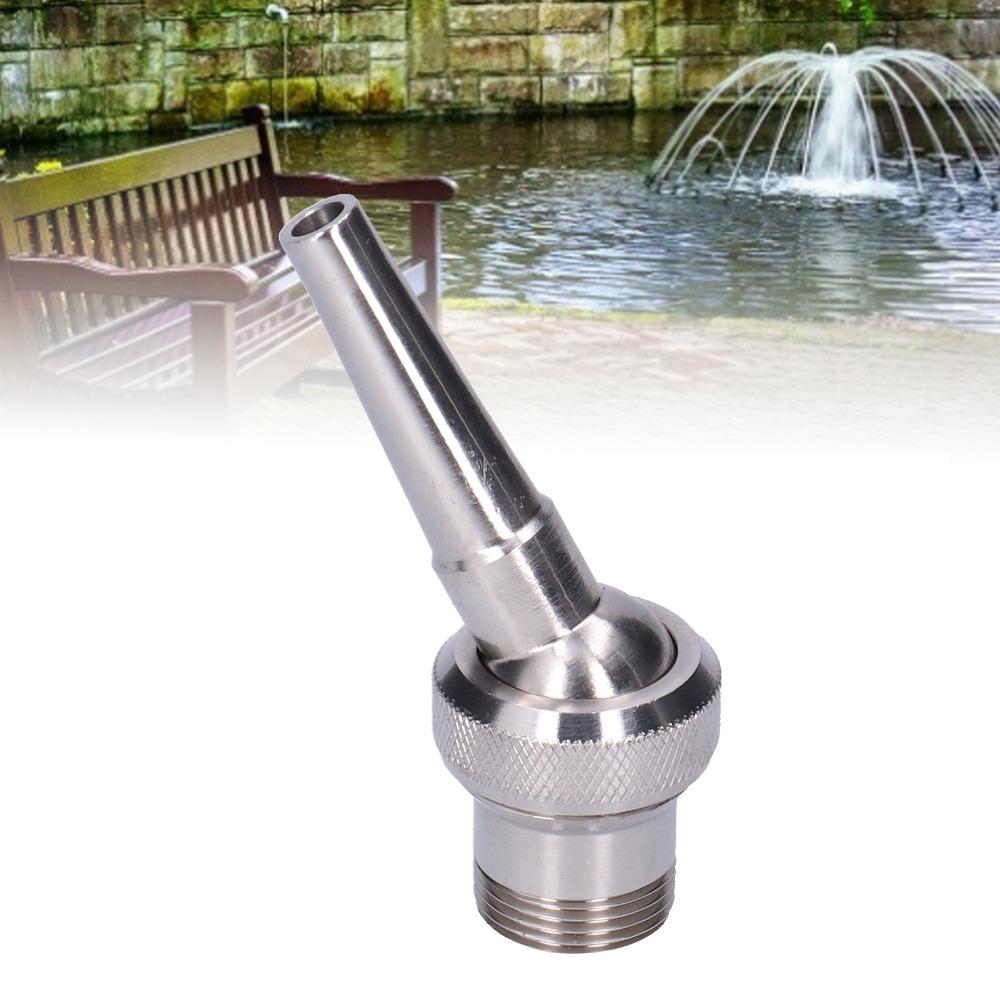 G3/4 Male Thread Fountain Nozzle Silver Multi Direction Fountain Spray Head Easy Installation 304 Stainless Steel