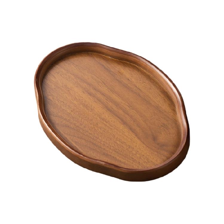 

Flexible Wood Coffee Table Tray For Organizing Fruits Snacks Or Decorative Items Elegant Serving Platter small