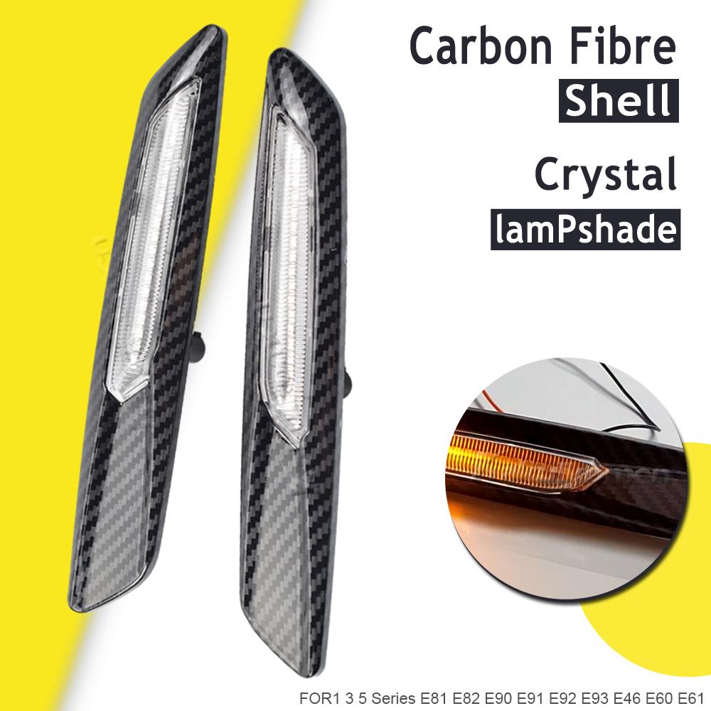 Dynamic Amber 12V LED Side Marker Lights Turn Signal Lamp For BMW 1 3 5 Series F30 E90 E91 E92 E93 E46 E60 E61 Style