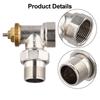 85° Tilt Positioning Brass Angle Valve Thermostatic Regulating Valve