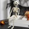 Erschreckende Schädeldekoration für Halloween-Partys Spukhaus-Zubehör Realistische Skelett-Skulptur Figur