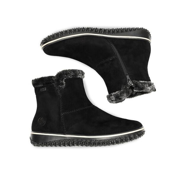 Rieker Z4266-00 Black Ankle Boots