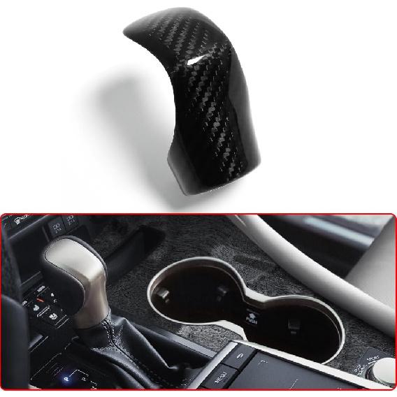 Carbon Fiber Gear Shift Knob Cover for Lexus IS200 IS300 IS350 IS500 F Sport 2014-2018-2021 2022,for Lexus ES350 RC30 NX300 RX350 RX450 Interior Trim