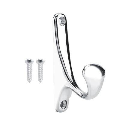 Moderner Wandmontierter Kleiderhaken Badezimmer Garderobe Schrank Kleiderständer Halter Haken(Mattchrom)