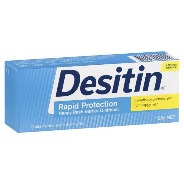 Desitin Rapid Protection Nappy Rash Barrier Ointment 100g