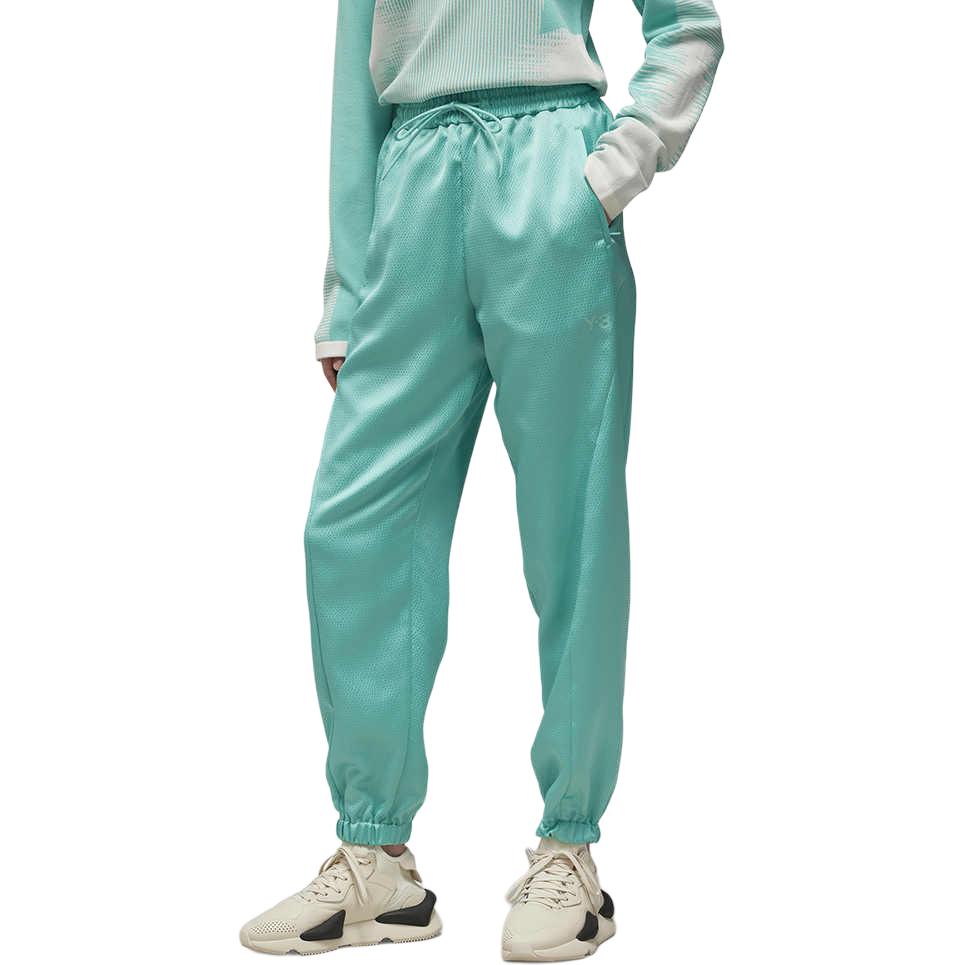 

Y-3 Solid Color Drawstring Cuffed Pencil Casual Pants Women bottoms Light-Green IV7757 XXS