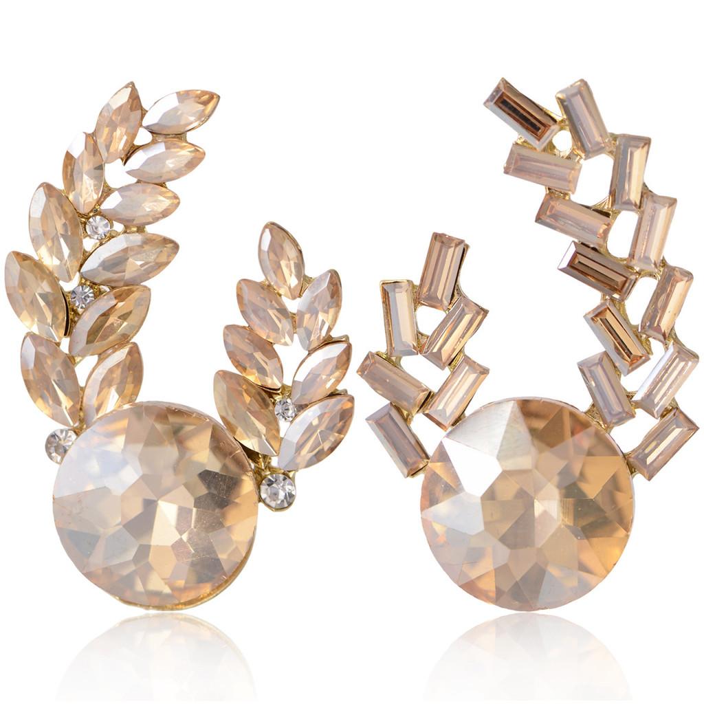 Fashion Alloy Geometric Earrings With Rhinestones For Women Fall