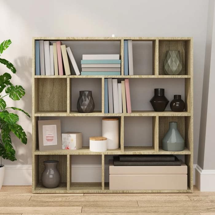 VidaXL Bookcase-Room Divider Sonoma Oak 105x24x102 Cm 823248