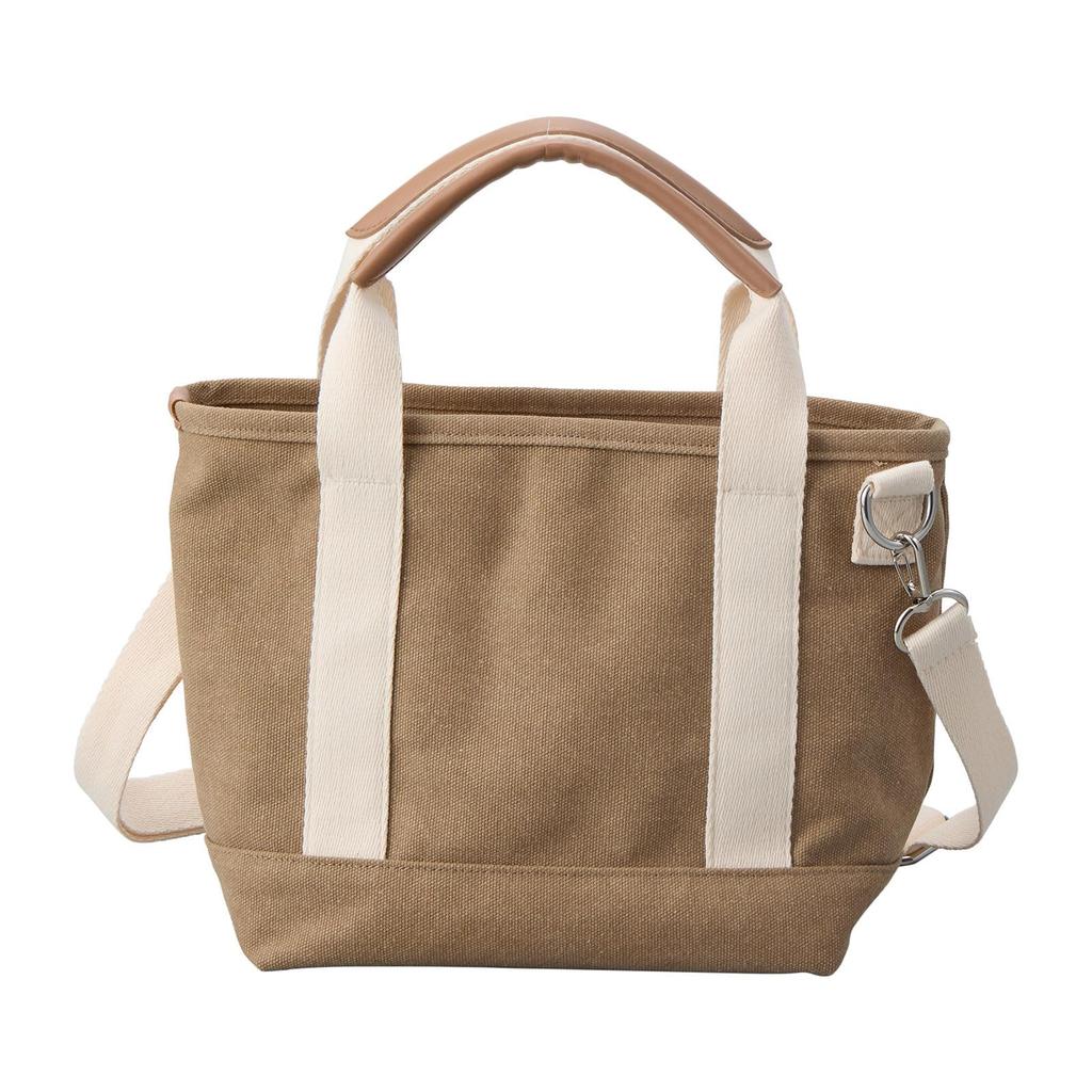 Insulated Tote Canvas Lunch Shoulder Moomin 6078 Ancestor 2-Way Bag, Bag, Bag, Bag, MC52. Brown,
