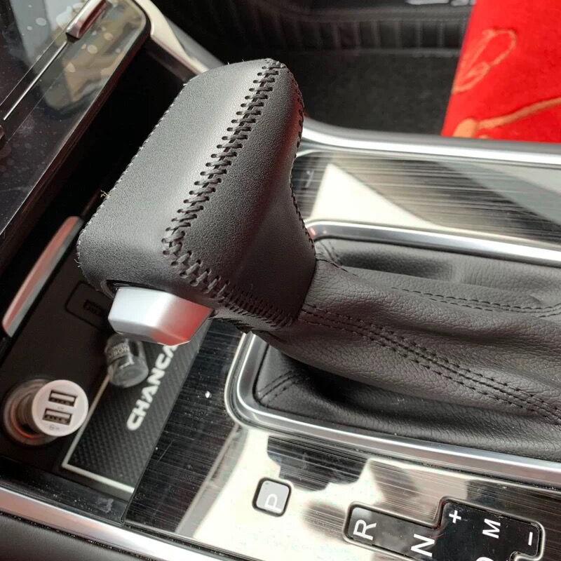 For Changan CS35 Plus CS85 Coupe CS75 CS55 Leather Car Gear Shift Collars Cover Automatic Gear Head Shift Knob