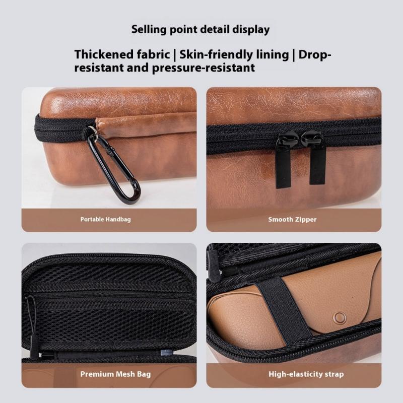 Spacious Protective Case Waterproof Shockproof EVA Case with Double Zipper & Meshing Pocket Easy To Carry for XREAL