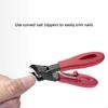 Slanted Nail Clippers No Splashing Toe Wide Opening Red