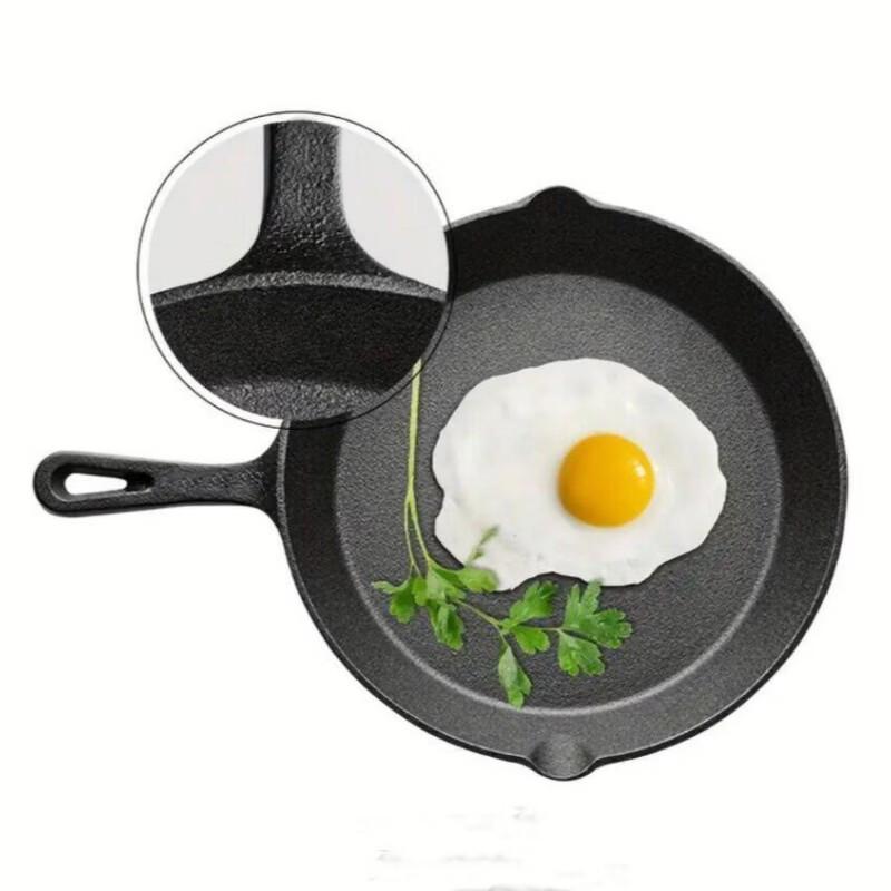 ZISIZ Cast Iron Frying Pan 4-Piece Set