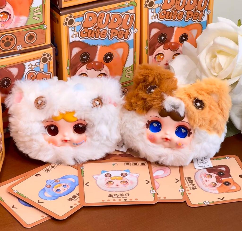 Neue Original Dudu Niedliche Haustier Serie Blind Box Trendige Spielzeuge Kawaii Vinyl Plüsch Anhänger Figuren Dekorative Taschen Geschenke Für Mädchen