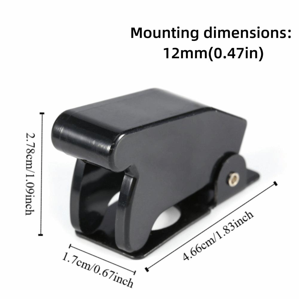 5Pcs Waterproof Design Toggle Switch Cover Black Toggle Switch Guards  Auto Electrical
