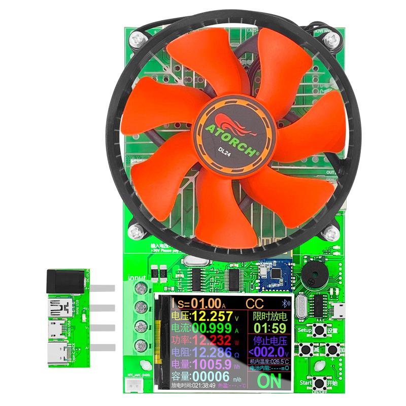 DL24/P 150W/180W 2.4" DC USB Tester Electronic Load 18650 Car Battery Capacity Monitor Discharge Charge Power Meter Checker